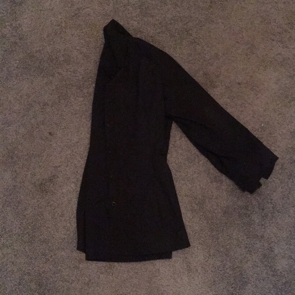 Black basic button down, work appropriate - Picture 2 of 4